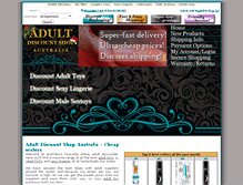 Tablet Screenshot of adultdiscountshop.com.au